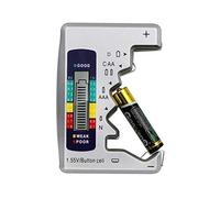 iwobi Digital Universal Battery Test para pila de botón AAA/AA/C/D 1,5V-9V Mini Baterías, color aleatorio