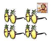 iwobi - Gafas de sol de 4 piezas, diseño de piña, para fiestas decorativas