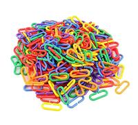 iwobi Ganchos de plástico para Loro, paquete de 400 C-links Juguete de aprendizaje para niños, cadena de carrito de bebés, juguete de carrito de bebé