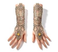 iwobi Guantes de Encaje sin Dedos guante largo de encaje Guantes de Flor de Longitud de Muñeca guantes mujer steampunk conjunto Chicas Fiesta de Bodas Noche de Baile