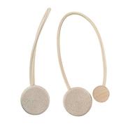 iwobi Hebilla Magnética de Cortina, Abrazaderas para Cortinas, Imán de Cristal para Sujetar Cortinas para Salón, Dormitorio, Oficina - Beige