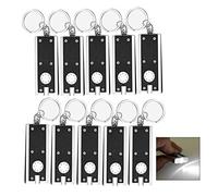 iwobi Mini Linterna Llavero, Llavero con Linterna LED, 10 Unidades, Ultra Brillante, para Cámping Favores de Fiesta de Niños [Clase de eficiencia energética A]