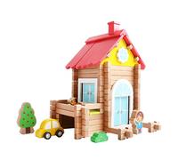 Iwood- Set de Construcción de Madera: Montable y Desmontable Montar una Casa, Multicolor (15016)