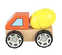 Iwood- Set de Construcción de Madera: Montable y Desmontable Vehículo para Montar: Hormigonera, Multicolor (13017)