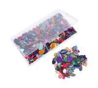 IWOWHERO 1 Caja Fragmentos de Conchas Naturales Irregulares para Decoración Materiales Manualidades DIY para Jarrones Portabolígrafos y Candelabros Caja Mediana de Chips Decorativos