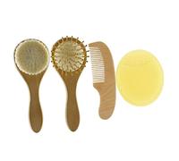 IWOWHERO 1 Juego Cepillo y Peine De Para Baño De Juego De Cepillo De Lana Para Cuidado Del Cabello Infantil y De Para Champú Para Recién Nacidos