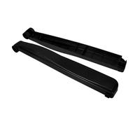 IWOWHERO 1 Par Reposabrazos De Silla De Playa Almohadillas para Reposabrazos De Silla Reclinable Accesorios para Sillas De Playa Cojines Black El Plastico