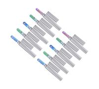 IWOWHERO 10 Limas de Uñas Navideñas, Herramientas de Manicura de Vidrio, para Quitar Esmalte y Lijar Crestas, para Uso en Salón Hogar, Obsequio Adecuado para Mujeres