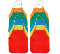 IWOWHERO 10 Piezas Delantal Multifunción Niña de Tela No Tejida, Fácil de Poner y Quitar, Adecuado para Pintura, Manualidades y Actividades Prácticas