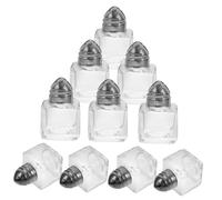 IWOWHERO 10 Piezas Mini Saleros Cocina Portátiles Botellas de Especias con Orificios Contenedores Herméticos para Condimentos Aptos para Barbacoas y Almacenamiento de Sazones