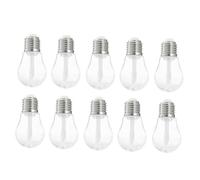 IWOWHERO 10 piezas Tubos de Brillo Labial Plástico Transparente con Diseño Creativo de Bombilla Contenedores para Bálsamos Labiales DIY Portátiles y Duraderos para Maquillaje Diario