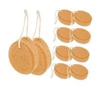 IWOWHERO 10 Uds Esponjas Para El Cuerpo Esponja De Algas Esponja Natural Unisex Toalla Para Bebé Esponjas Naturales Marrón 2 Adecuado Para La Multitud