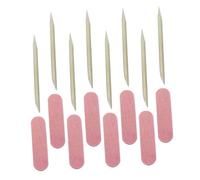 IWOWHERO 100 Juegos de Herramientas de Manicura Limas para Modelar Uñas y Púas de Madera para Pulir Pedicura Kit para Hacer Uñas Profesional