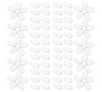 IWOWHERO 100 Pares Almohadillas Nasales Transparentes para Montura de Gafas, Insertos Antideslizantes de Plástico para Reemplazo, Cojines Nasales Cómodos para Uso Diario y Deportes