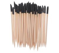 IWOWHERO 100 piezas Kit de Palitos Naranjo Doble Extremo para Manicura Herramientas de Cuidado de Uñas con Doble Función para Esculpir y Detallar Portátiles y Precisos para Arte Nail Art y