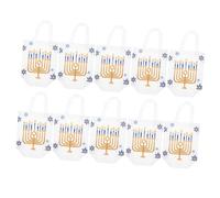 IWOWHERO 10piezas Bolsas Decorativas De Hanukkah De Envases para Fiestas y Sorpresas Diseño y Temático para Dulces y Sorprender Celebraciones Judías