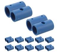 IWOWHERO 12 Piezas 12 Clips Abrazadera Soporte para Tubo de Silla de Inodoro 8 Formas, Diámetro Interior 27,5 MM, Accesorios para Sillas de Ruedas, Fijación Segura para Asientos Elevados,