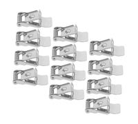 IWOWHERO 12 Piezas Accesorios De Iluminación Clip De Resorte De Lámpara De Panel Downlight Clips Para Lámparas Led Luces Para Encender Resortes Silver Chapa Laminada En Frío