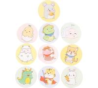 IWOWHERO 120 piezas Apósito Adhesivo Redondo Infantil Parches Hemostáticos Autoadhesivos Impermeables con Diseño de Animales para Protección de Heridas Transpirable y Seguro para Bebés