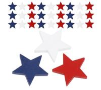 IWOWHERO 120 Piezas Estrella de Madera para Manualidades y Decoración Patriótica Diseño Creativo y Versátil Adecuado para Mantelpieces en Celebraciones de Labor Day