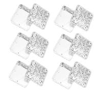 IWOWHERO 12piezas Caja De Almacenamiento De Plástico Brillante Para Dulces y Joyería Organizador De Fiestas Para Bodas y Celebraciones