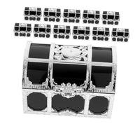 IWOWHERO 12piezas Mini Cofre del Tesoro Pirata de Halloween Cofre del Tesoro Vintage Aula de Cajas de Almacenamiento de Joyas para Fiestas