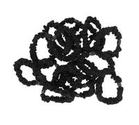 IWOWHERO 15 Gomas de Tela Negras Cabello para Mujeres y Niñas, Ligeras y Fáciles de Poner, Coleteros Elásticos para Uso Diario y Viajes