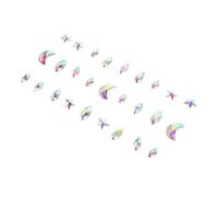 IWOWHERO 1juego Pegatinas Faciales De Brillante Para Carnaval y Fiestas Tatuajes Temporales De Sirena Stickers De Cuerpo y Cara Autoadhesivas y Reutilizables