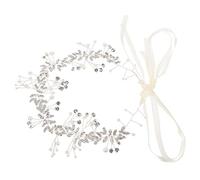 IWOWHERO 1pc Simuled Pearls Headband Pein Band Para Las Promesas De Boda Halloween Cosplay Party