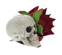 IWOWHERO 1pieza Clip De Cabello Halloween Diseño De Calavera y Rosa Decoración Elegante Para Mujeres Accesorio Ligero y Cómodo Para Disfraces y Fiestas De Halloween
