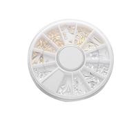 IWOWHERO 1pieza Decoración De Uñas De Metal Rejillas Remaches y Adornos Para Nail Art Accesorios Para Chicas y Mujeres Diseño y Creativo