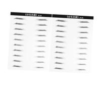 IWOWHERO 2 hojas Pegatinas Cejas Simulación Pelo Impermeables Maquillaje Masculino Parches Artificiales para Cejas