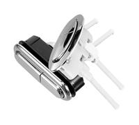 IWOWHERO 2 piezas Botón Pulsador Doble Descarga para Inodoro Plástico Resistente Kit Reemplazo Tanque Fácil Instalación sin Herramientas Diseño Anti-envejecimiento Color Color Aleatorio