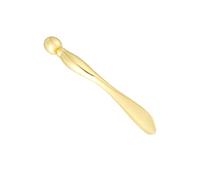 IWOWHERO 2 Piezas cara de ojo aplicador de crema para los ojos rodillo para la cara espátula para el cuidado de la piel masajeador facial skincare skin care lápiz de ojos Golden