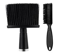 IWOWHERO 2 piezas Cepillos de Cuello para Peluquería con Mango Ergonómico Brochas Suaves para Salón y Barbero Herramienta Duradera para Retirar Cabello Roto y Limpieza Corte de Barba