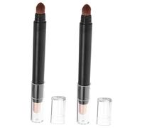 IWOWHERO 2 piezas Doble Punta Eye Makeup Pen para Mujeres Aplicador de Sombra de Ojos Reutilizable Fácil de Usar y para Look Natural Fiesta y Diario