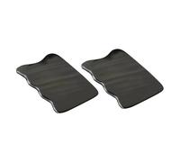 IWOWHERO 2 piezas Natural Ox Horn Guasha Scraping Plate For Face And Body Massage Board For Stress Relief And Improved Circulation Portable