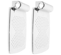 IWOWHERO 2 piezas Reposapiés para Silla de Ruedas Unidades de Aleación de Aluminio Reposapiés Estable y Resistente para Reemplazo Soporte Seguro para Personas Mayores y Movilidad Doméstica