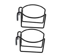 IWOWHERO 2 Piezas Soporte para Tazas de Carrito de Compras Organizador de Bebidas Colgante de Metal Resistente Soporte Antideslizante para Café y Botella Compatible con
