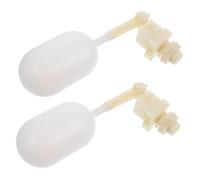 IWOWHERO 2 Piezas Válvula Flotador Automática de Plástico para Control Preciso Agua Bebederos Ganado y Ovejas Resistente Intemperie