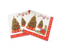IWOWHERO 20 Hojas servilletas toalla de papel decoraciones de mesa de cena de navidad servilletas navideñas Decoración de fiesta navideña servilletas de fiesta Servilletas de papel