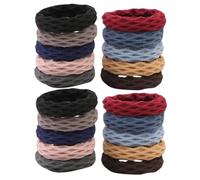 IWOWHERO 20 piezas Gomas Pelo Elásticas sin Costuras Bandas Pelo Resistentes y Suaves para Mujer y Niña Accesorios Cabello Duraderos y Cómodos para Peinados Diarios y Cabello Grueso