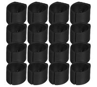 IWOWHERO 20 Protectores Antideslizantes en Forma de U para Patas de Muebles, Clips Plásticos Negros de 32 Mm para Taburetes y Sillas Tubulares, Almohadillas Resistentes para