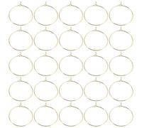 IWOWHERO 200 Piezas Anillos Identificadores para Copas de Vino Colgantes Metálicos Reutilizables para Bebidas Marcadores para Fiesta Decoración para Boda y Evento