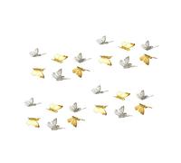 IWOWHERO 200piezas Accesorios De Hierro Para Manualidades Charms Espaciadores Agujero De Dorado y Plateado Para Broches Horquillas y Diademas