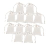 IWOWHERO 24piezas Bolsas de Algodón Cordón para Regalos Pequeñas Bolsas de Tela Reutilizables Color Beige para Guardar Cosas Pequeñas Eventos de Fiesta