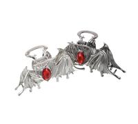 IWOWHERO 2piezas Accesorios Cabello de Halloween Horquilla de Alas de Murciélago Pinzas Decorativas de Metal Garras de Murciélago para Mujer Pinza Antideslizante para Peinar el Cabello