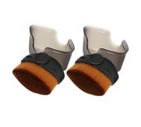 IWOWHERO 2piezas Brochas De Maquillaje Para Aplicar Base y Protector Solar Pinceles De Alta Densidad Con Funda Protectora Herramienta De Maquillaje y Portátil
