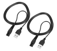 IWOWHERO 2Piezas Cable De Carga USB Para Afeitadora Eléctrica Compatible Con Maquinillas De Afeitar Herramienta De Carga Para Afeitadoras Accesorio De Carga
