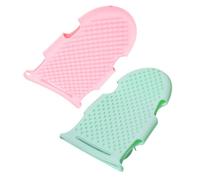 IWOWHERO 2piezas Cepillo de Baño Esponja de Silicona Portátil Exfoliante Corporal Doméstico para Ducha Hogar